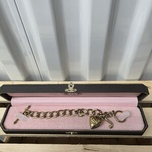 Juicy Couture Gold Chain Belt with Heart Charm